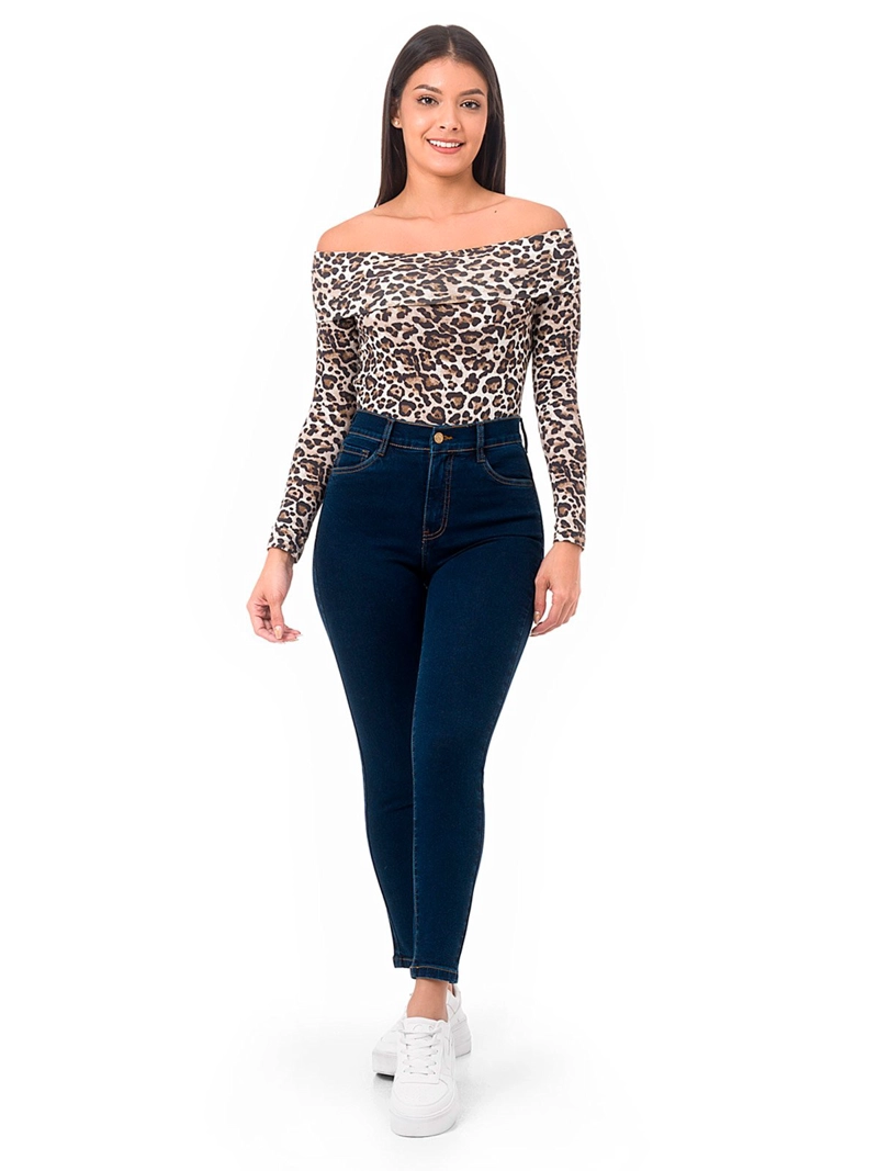 JEAN SKINNY MUJER PIONIER NURY CELESTE CLARO - 1