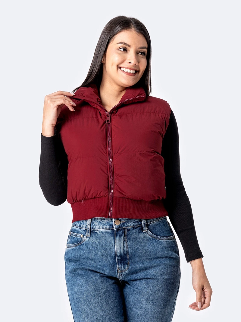 CHALECO MUJER PIONIER VINO RAMIRA - 2