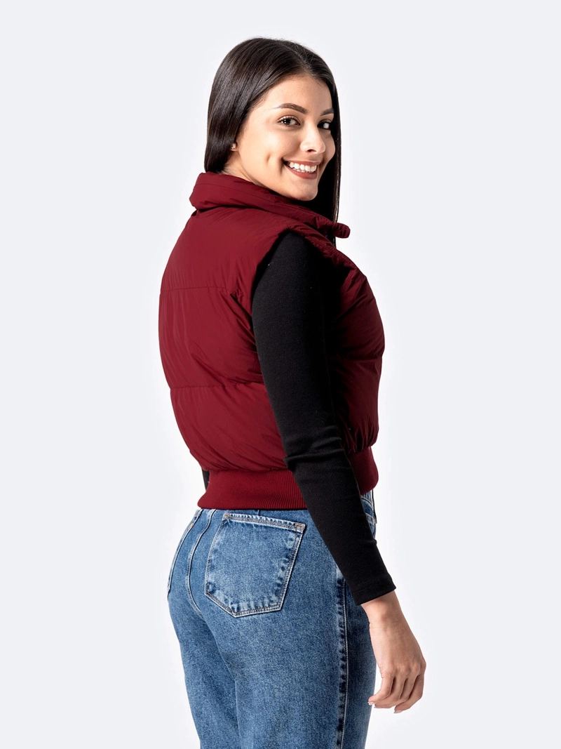 CHALECO MUJER PIONIER VINO RAMIRA - 3