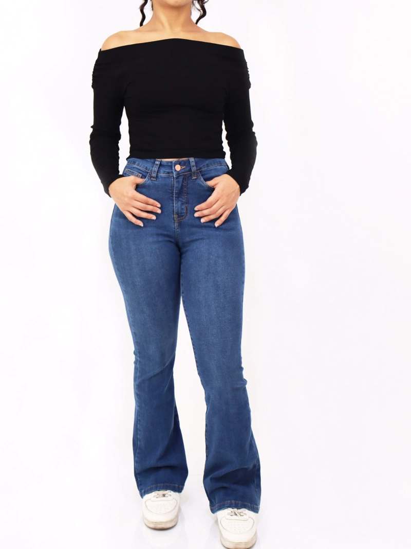 JEAN REGULAR MUJER KAYRA POBLET PERFECT FIT SKYNNY TM BOOT CUT DENIM - 1