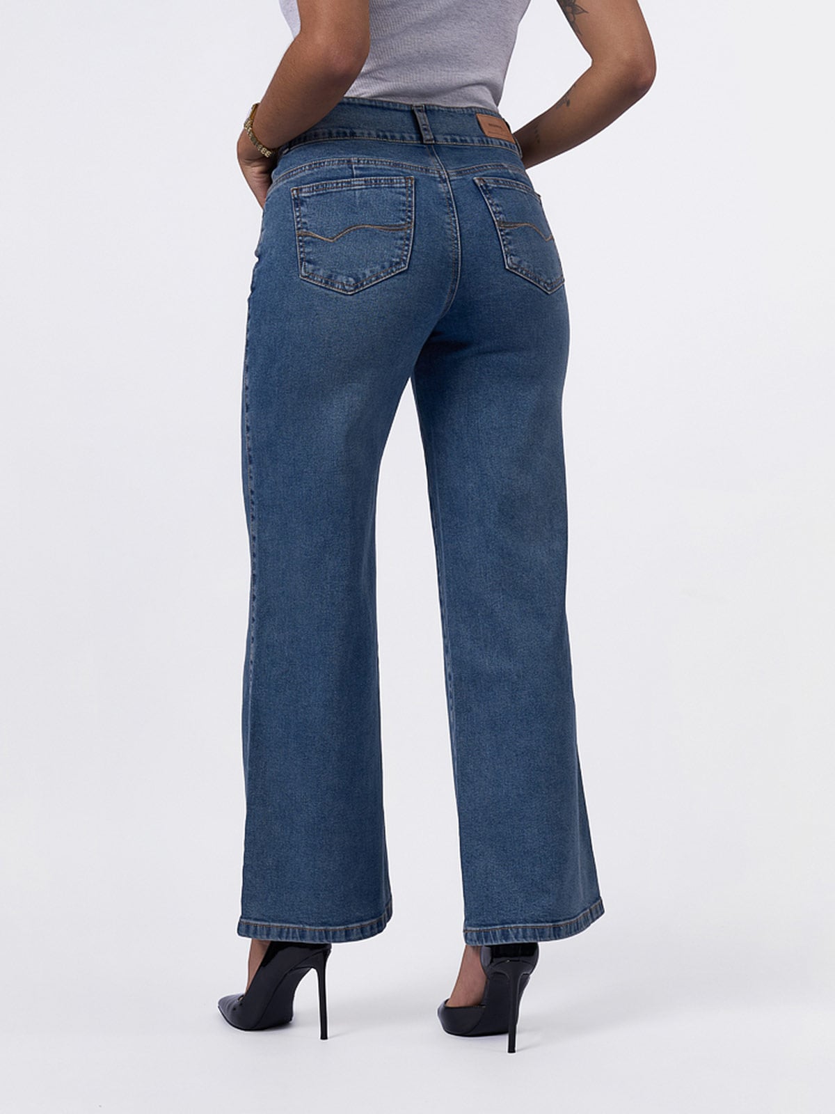 JEANS ALGODÓN WIDELEG MUJER BRONCO CAMERON - 3