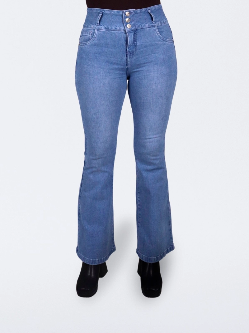 JEANS ALGODÓN FLARE MUJER PARADA 111 BARBIE - 1