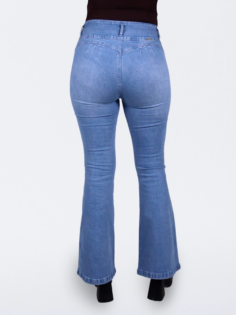 JEANS ALGODÓN FLARE MUJER PARADA 111 BARBIE - 2