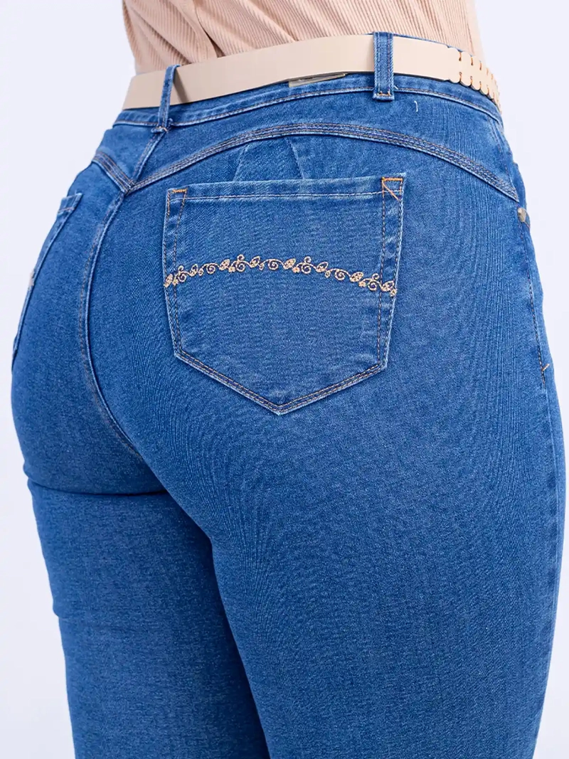 JEANS ALGODÓN SLIM MUJER SODA BLUES KASANDRA - 5