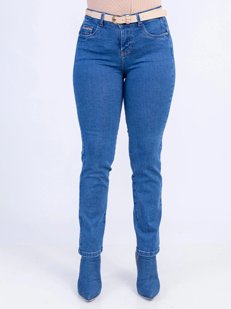 JEANS ALGODÓN SLIM MUJER SODA BLUES KASANDRA - 2