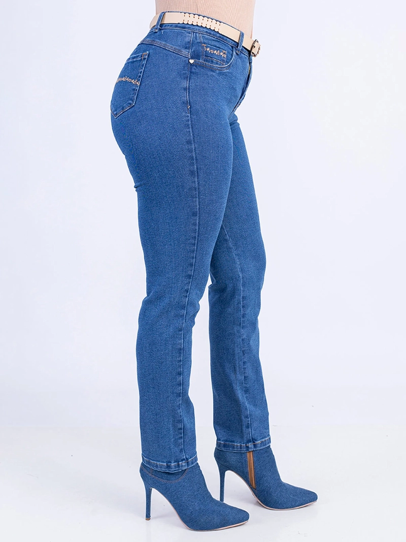 JEANS ALGODÓN SLIM MUJER SODA BLUES KASANDRA - 3