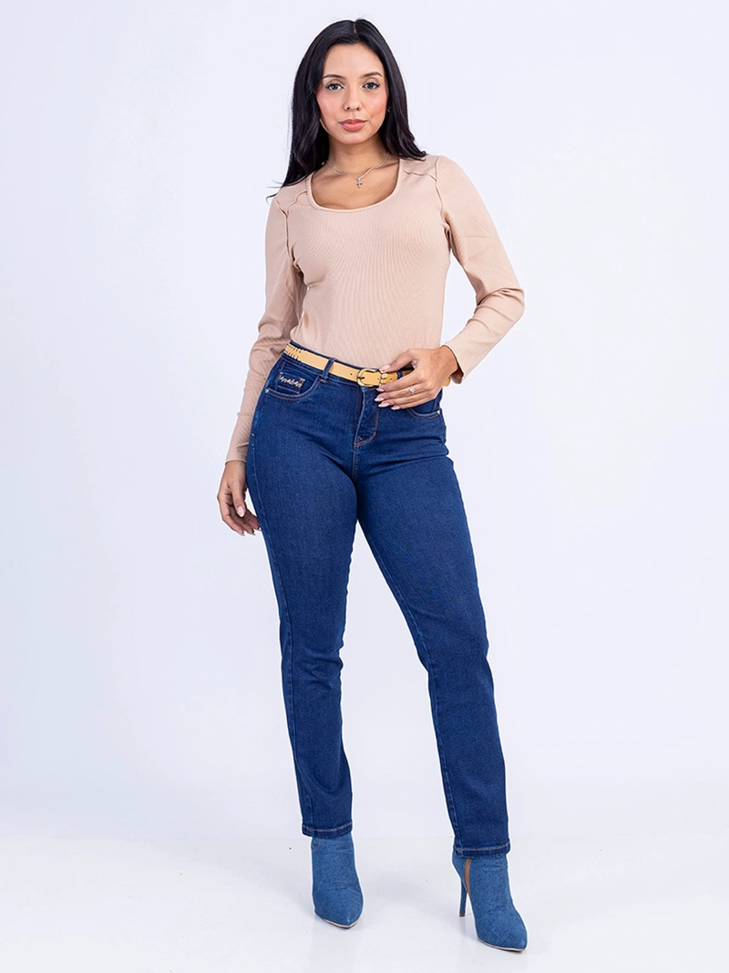 JEANS ALGODÓN SLIM MUJER SODA BLUES KASANDRA - 1