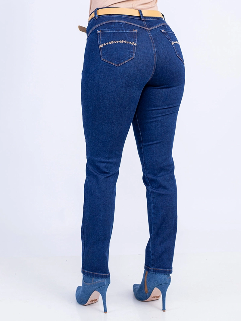 JEANS ALGODÓN SLIM MUJER SODA BLUES KASANDRA - 4