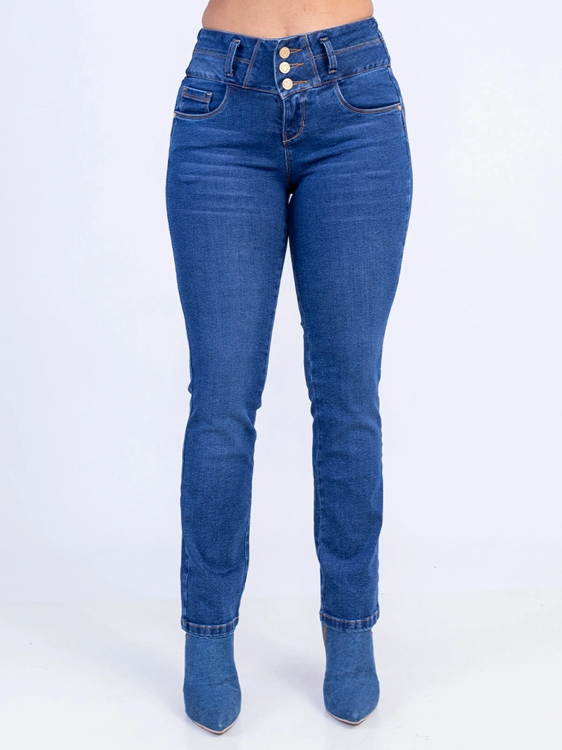 JEANS ALGODÓN RECTO MUJER SODA BLUES VIRGINIA - 2