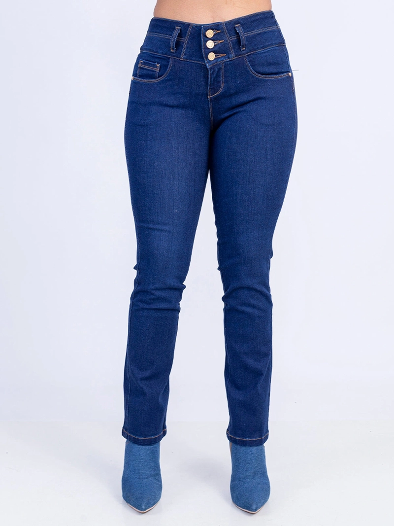 JEANS ALGODÓN RECTO MUJER SODA BLUES VIRGINIA - 2