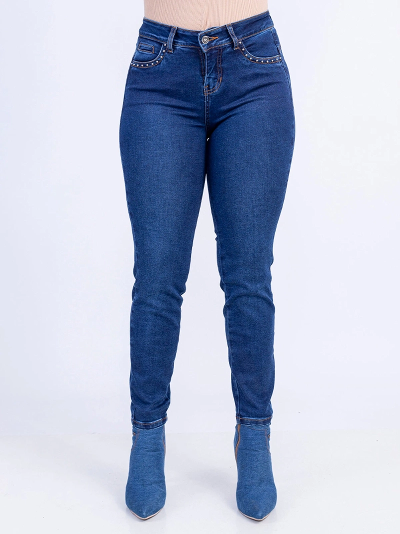 JEANS ALGODÓN SKINNY MUJER SODA BLUES BORA - 2