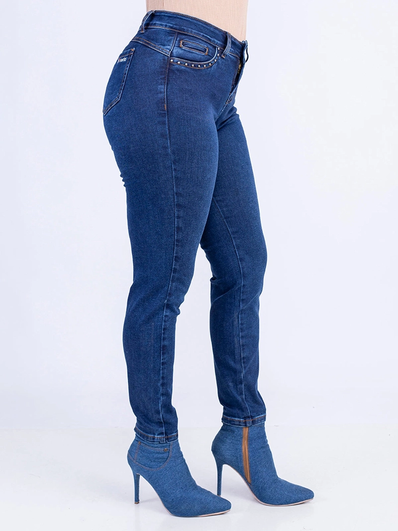 JEANS ALGODÓN SKINNY MUJER SODA BLUES BORA - 3