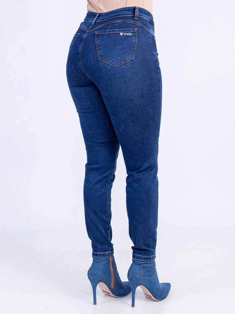 JEANS ALGODÓN SKINNY MUJER SODA BLUES BORA - 4
