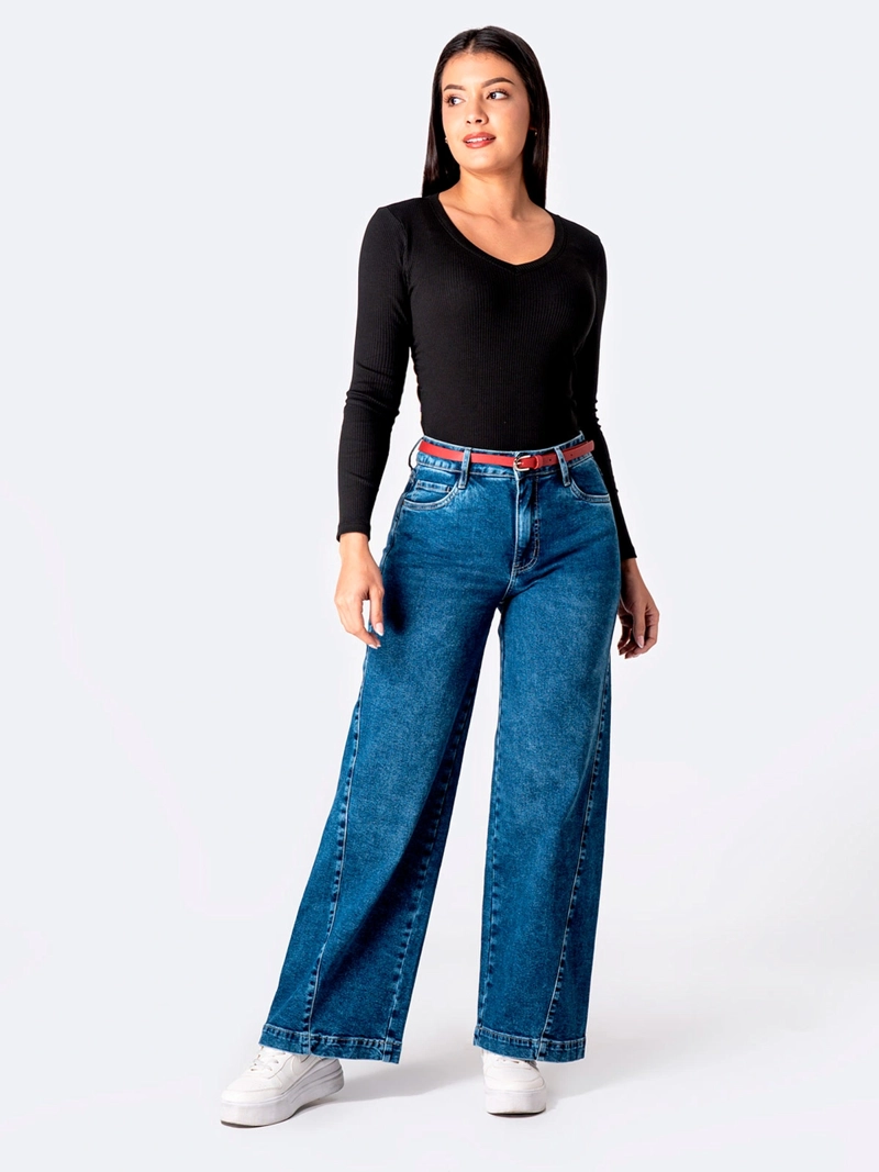 JEANS WIDELEG MUJER PIONIER MICCAH - 1