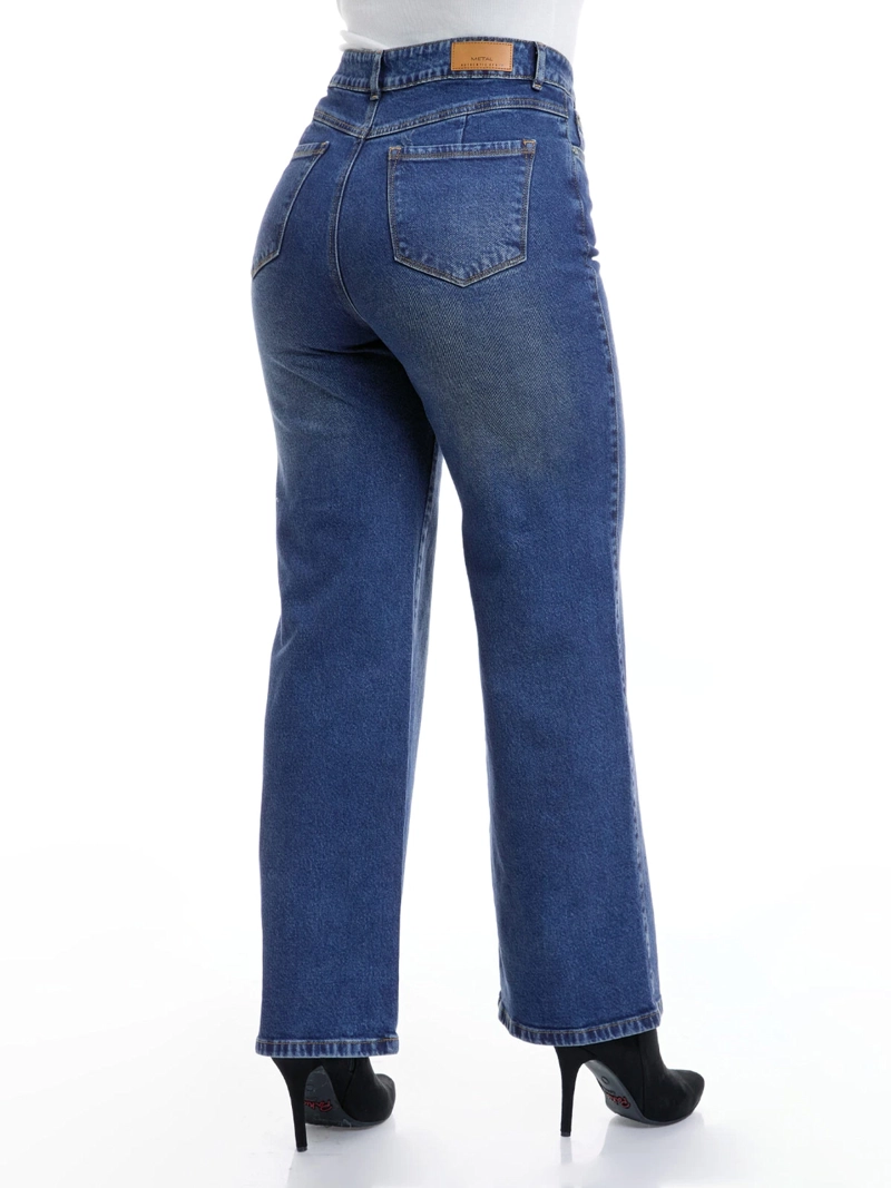 JEANS ALGODÓN STRAIGHT MUJER METAL JEANS NATALIA - 4