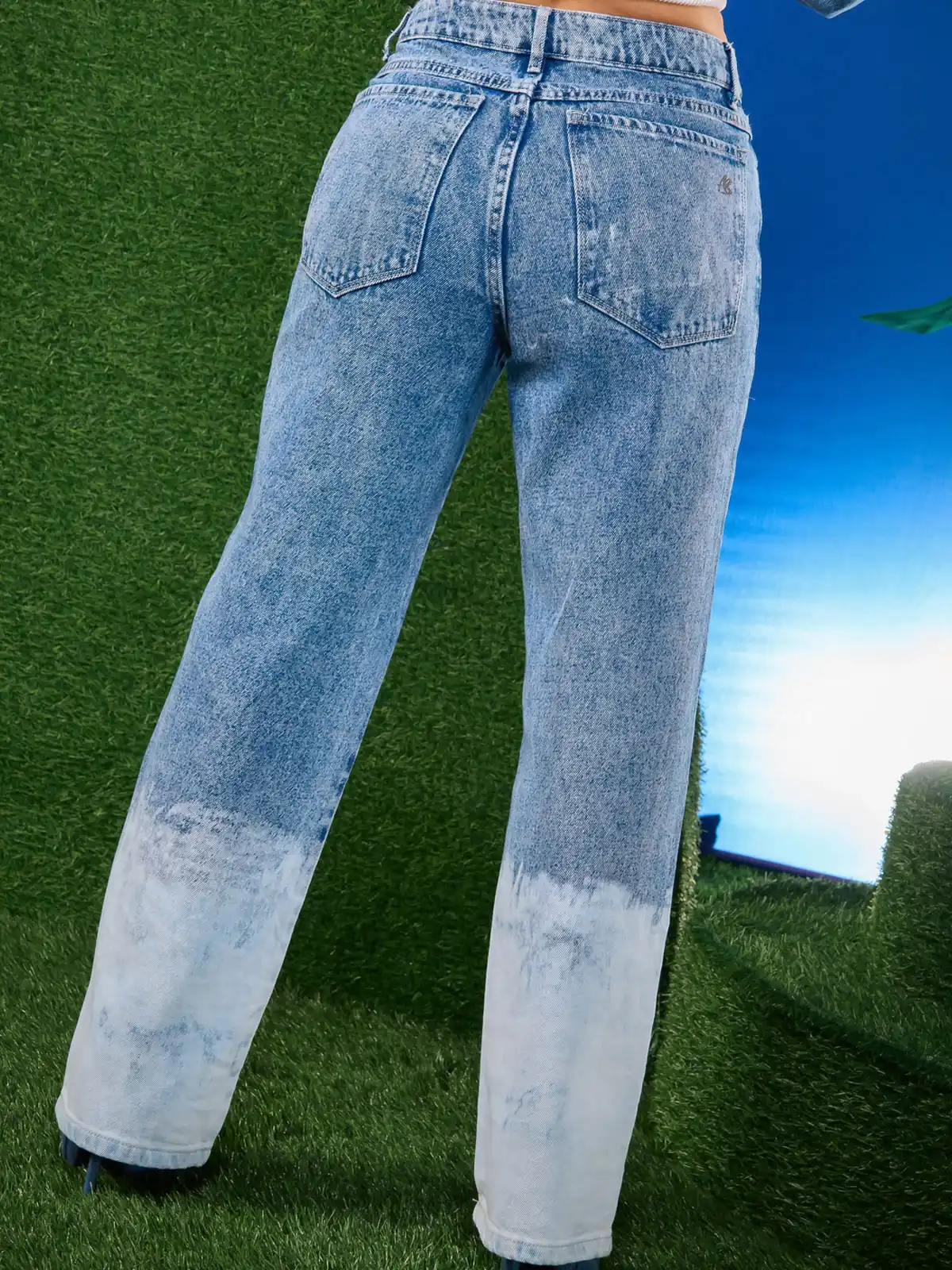 JEANS ALGODÓN PALAZZO MUJER ALEJANDRA BAIGORRIA SMURF - 3
