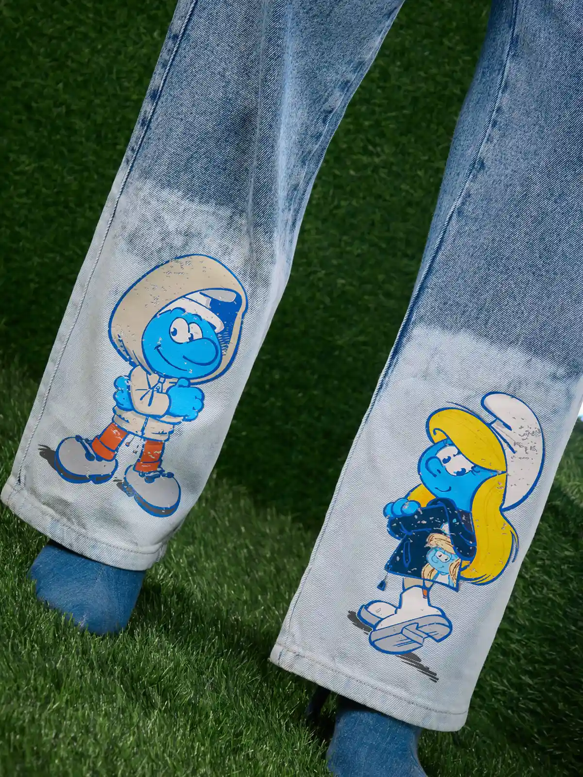 JEANS ALGODÓN PALAZZO MUJER ALEJANDRA BAIGORRIA SMURF - 4