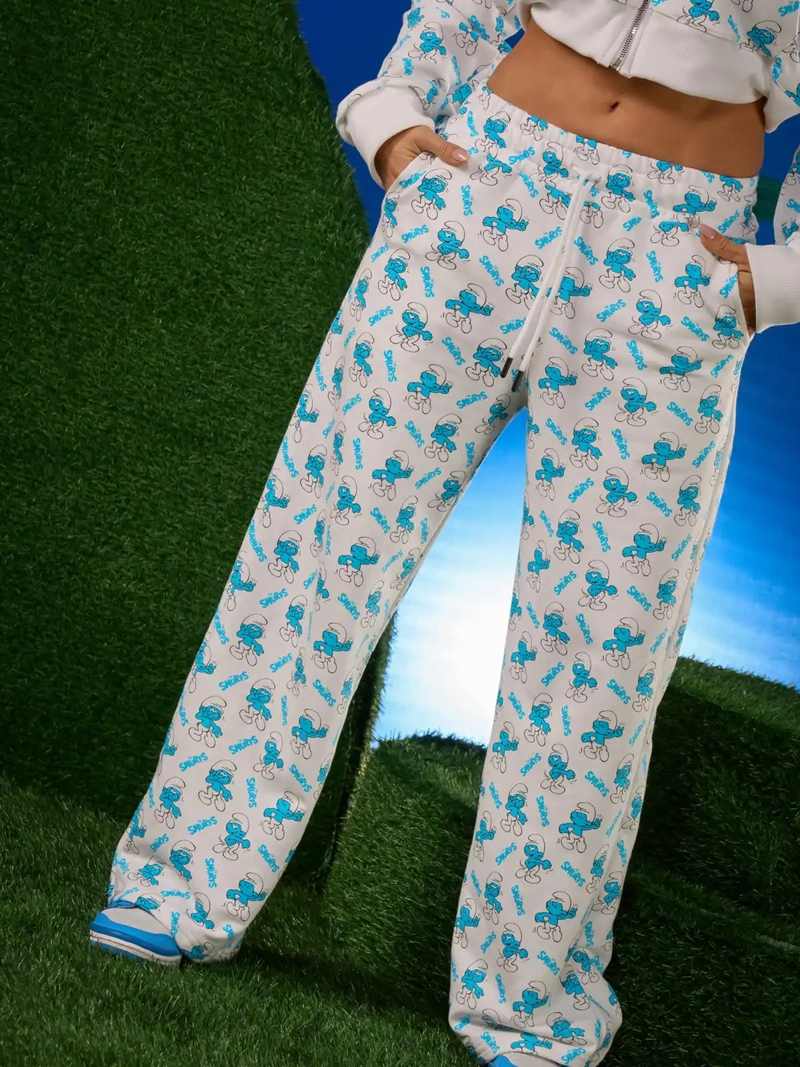 PANTALÓN DE BUZO ALGODÓN MUJER ALEJANDRA BAIGORRIA SMURF - 2