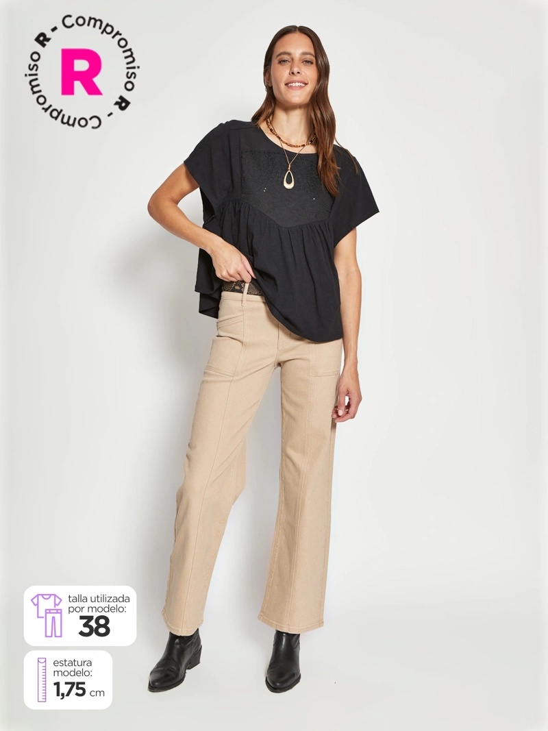 PANTALÓN REGULAR MUJER TATIENNE EMERALD - 1
