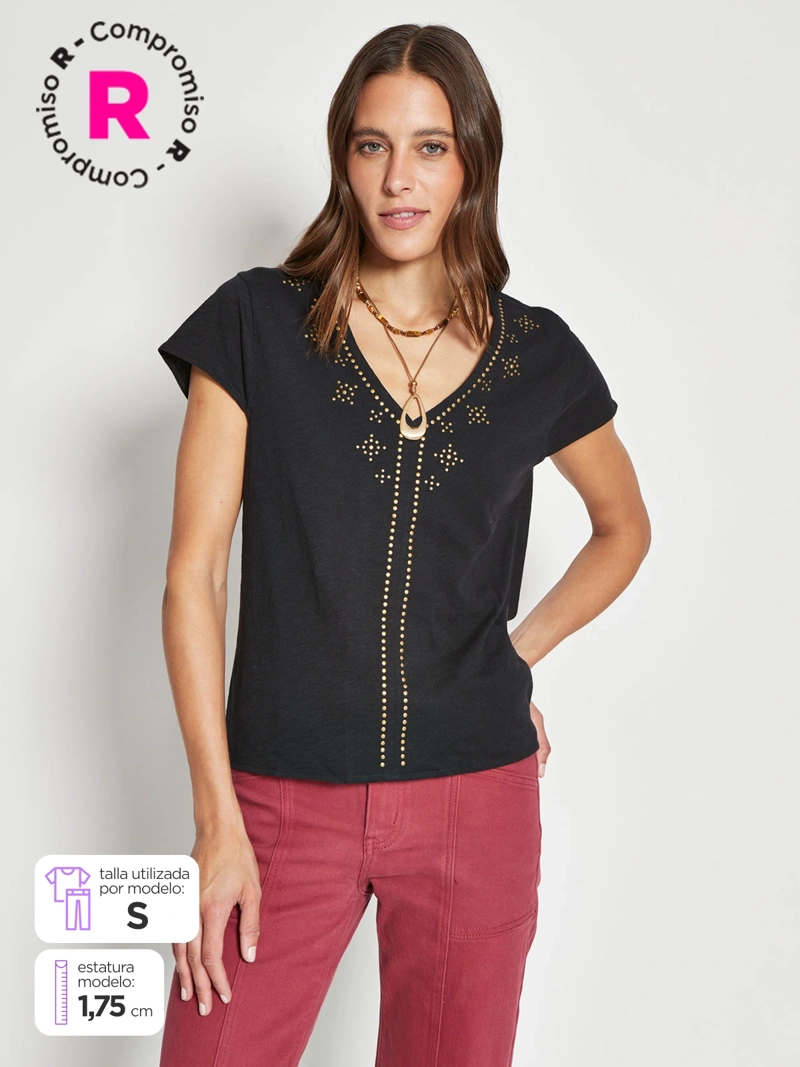 POLO MANGA CORTA MUJER TATIENNE CASTILLA - 1