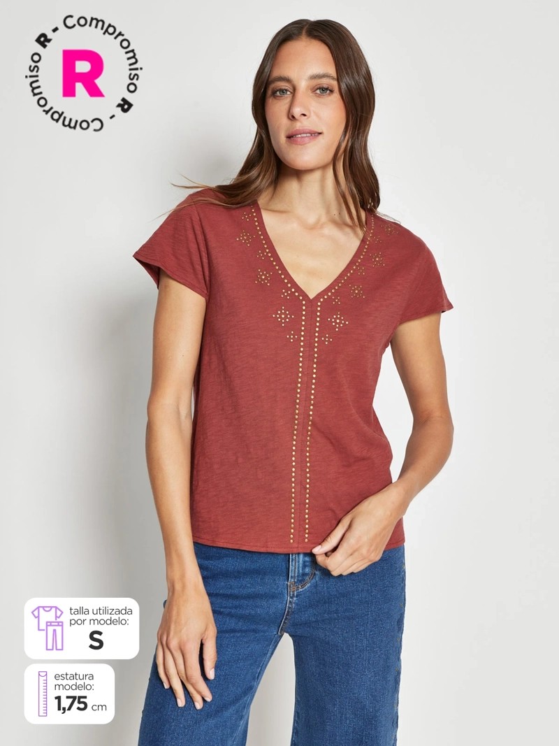 POLO MANGA CORTA MUJER TATIENNE CASTILLA - 1