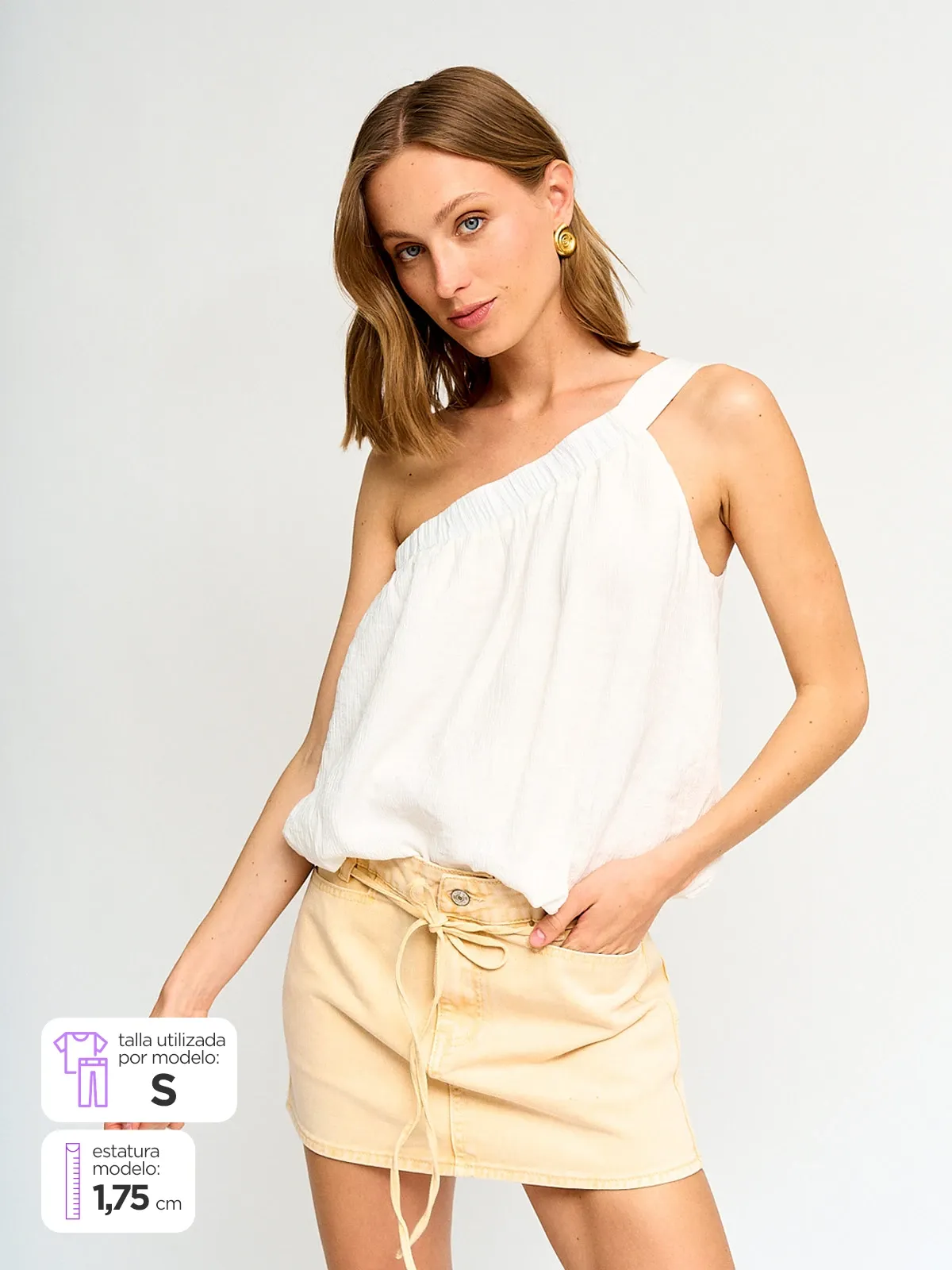 BLUSA SIN MANGAS BALLOON INDEX MUJER - 1