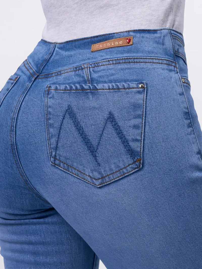 JEANS ALGODÓN SLOUCHY MUJER MACHINE - 4