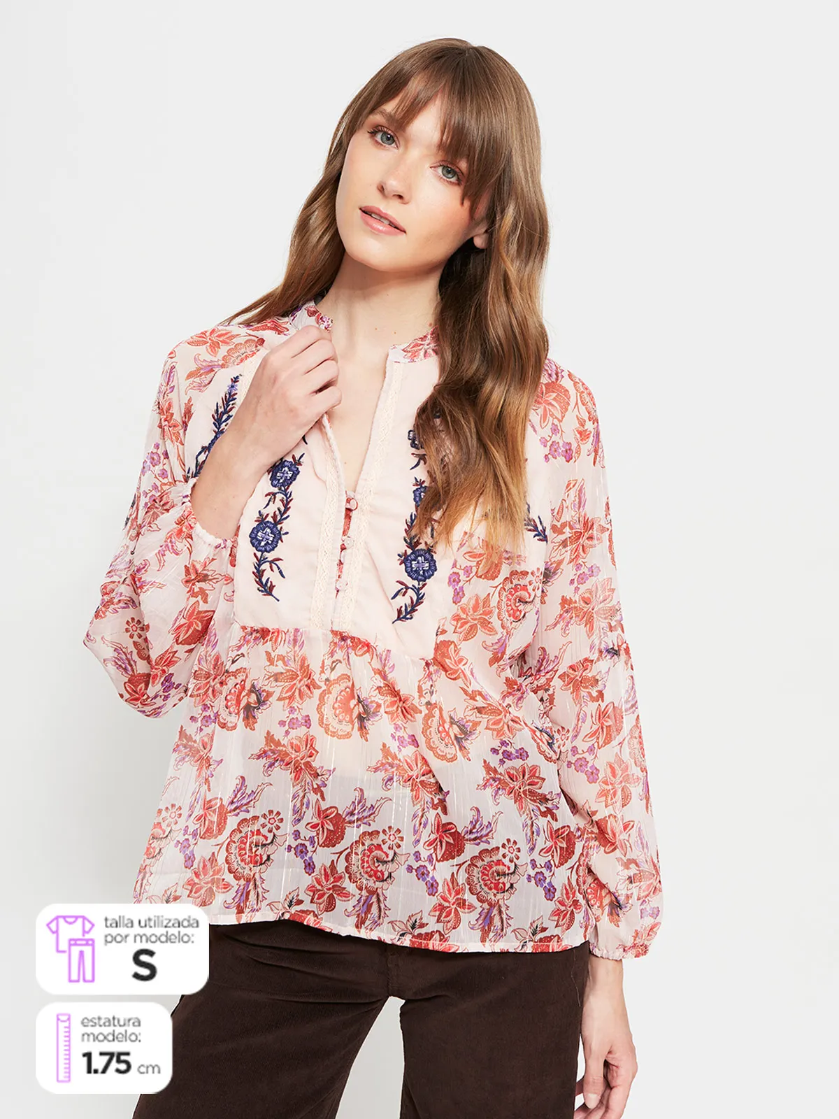 BLUSA MANGA LARGA MUJER TATIENNE DLORES - 1