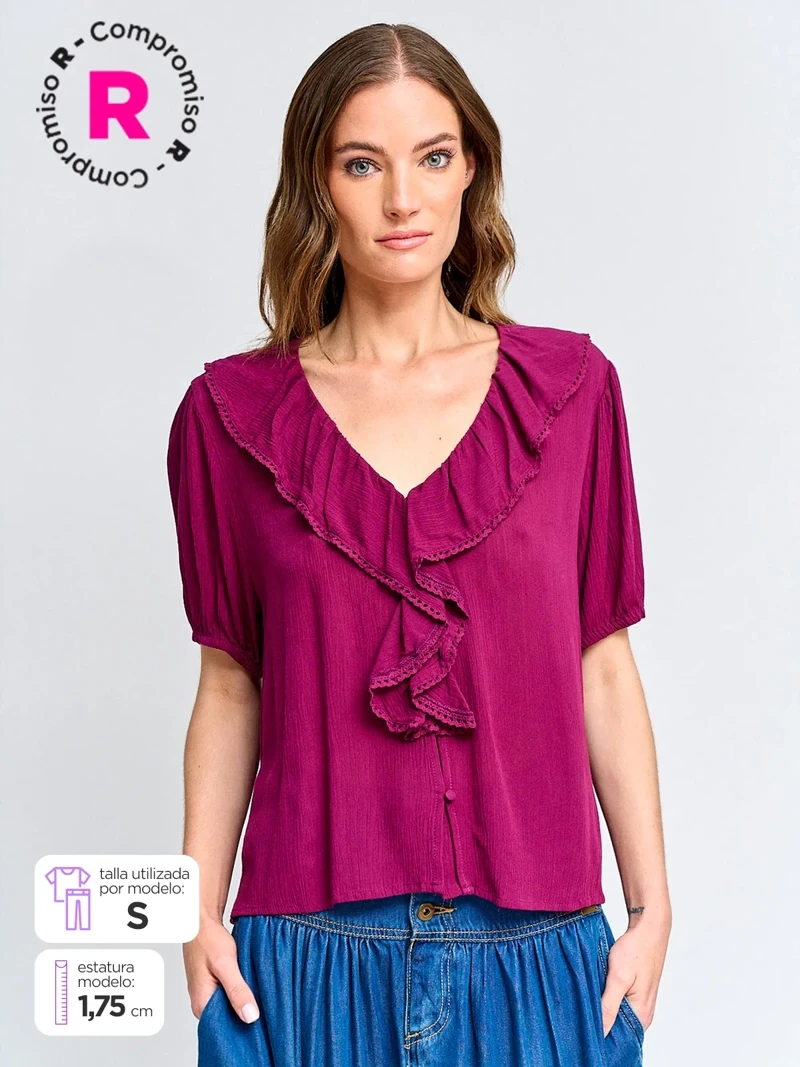BLUSA MANGA CORTA MUJER TATIENNE CLOTILDE - 1