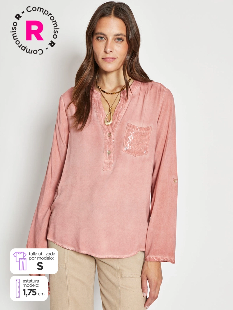 BLUSA MANGA LARGA MUJER TATIENNE BAHIA - 1