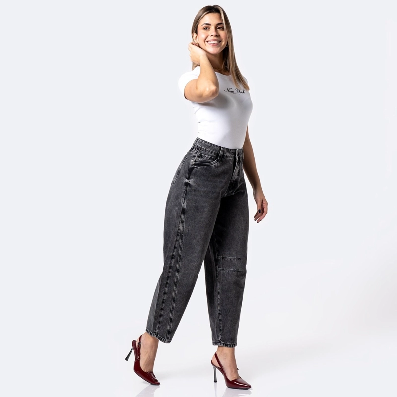 JEANS BARREL MUJER PIONIER KYNELA - 5