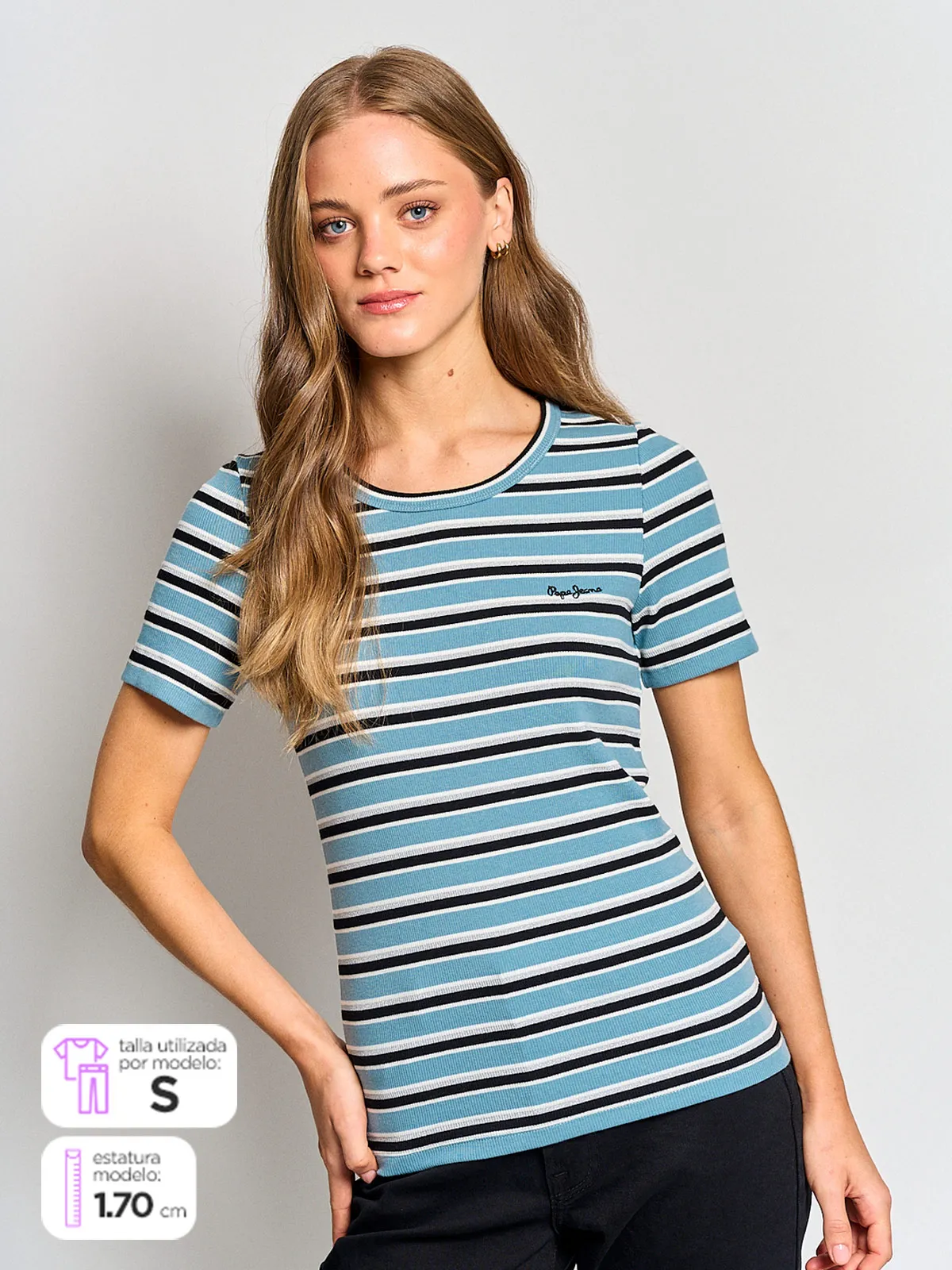 POLO MANGA CORTA MUJER PEPE JEANS BELIN - 1