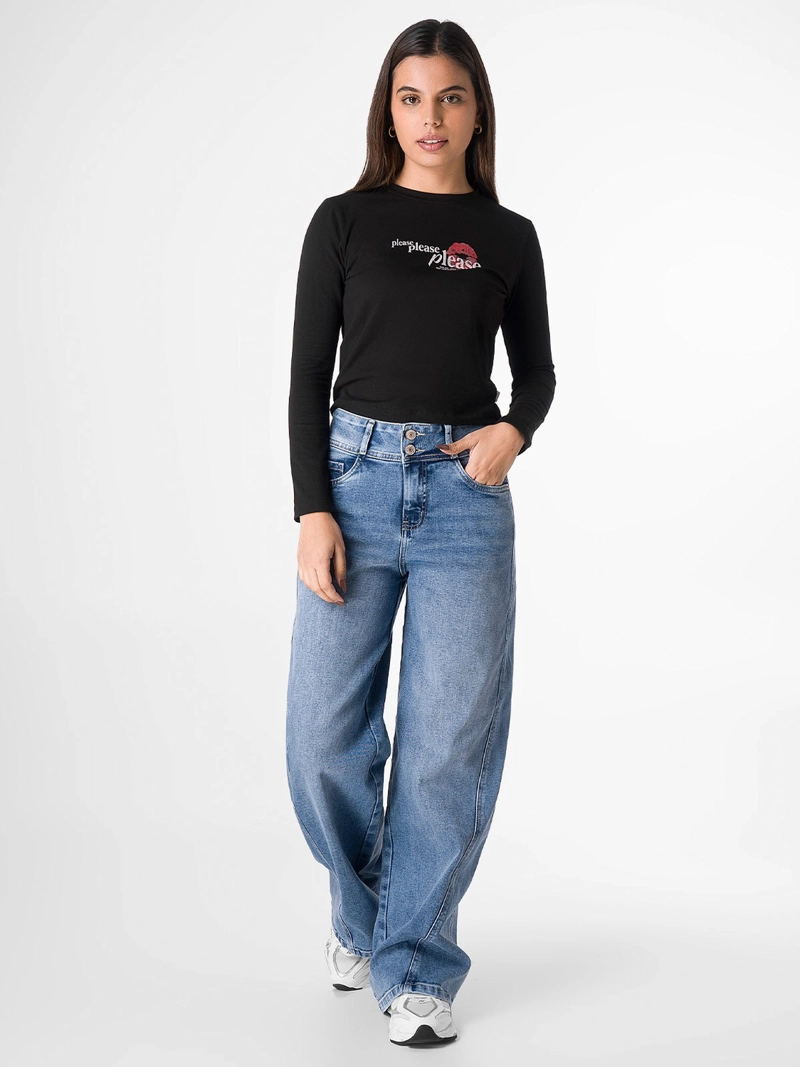JEANS ALGODÓN WIDELEG MUJER SQUEEZE ASELMA - 1