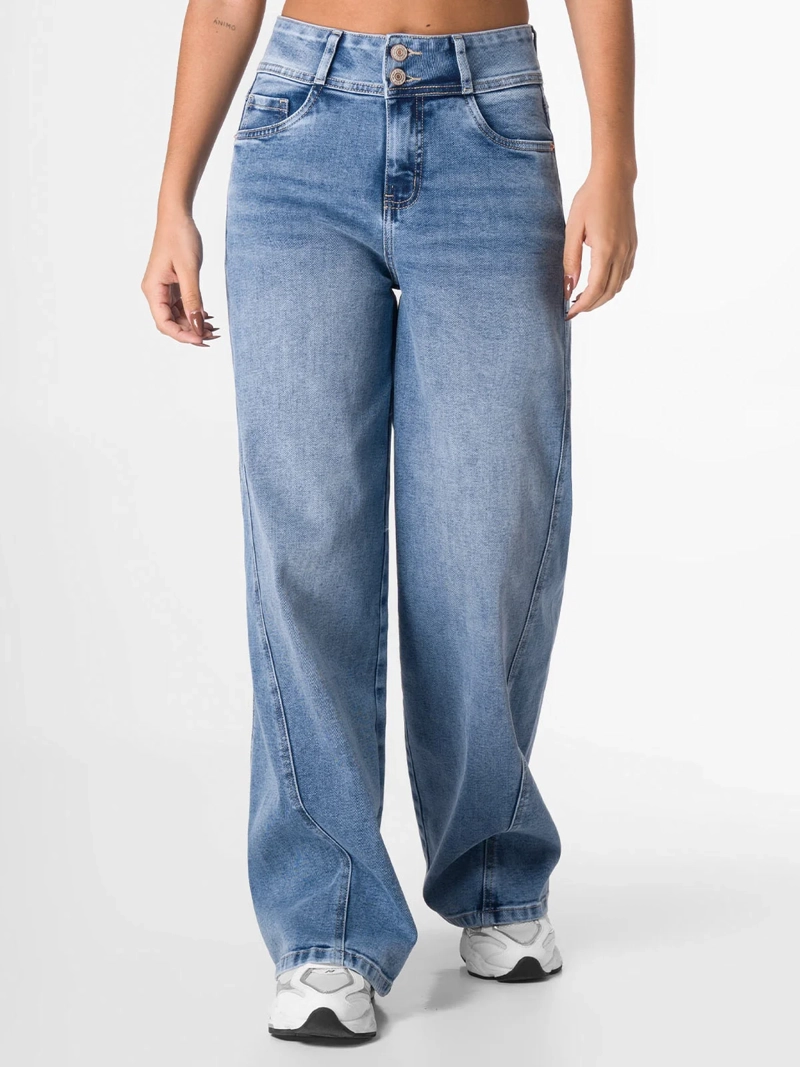 JEANS ALGODÓN WIDELEG MUJER SQUEEZE ASELMA - 2