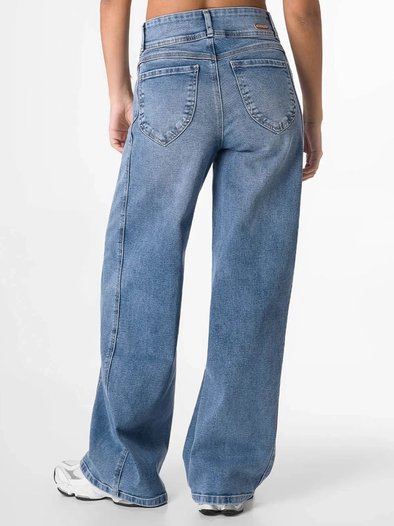 JEANS ALGODÓN WIDELEG MUJER SQUEEZE ASELMA - 3