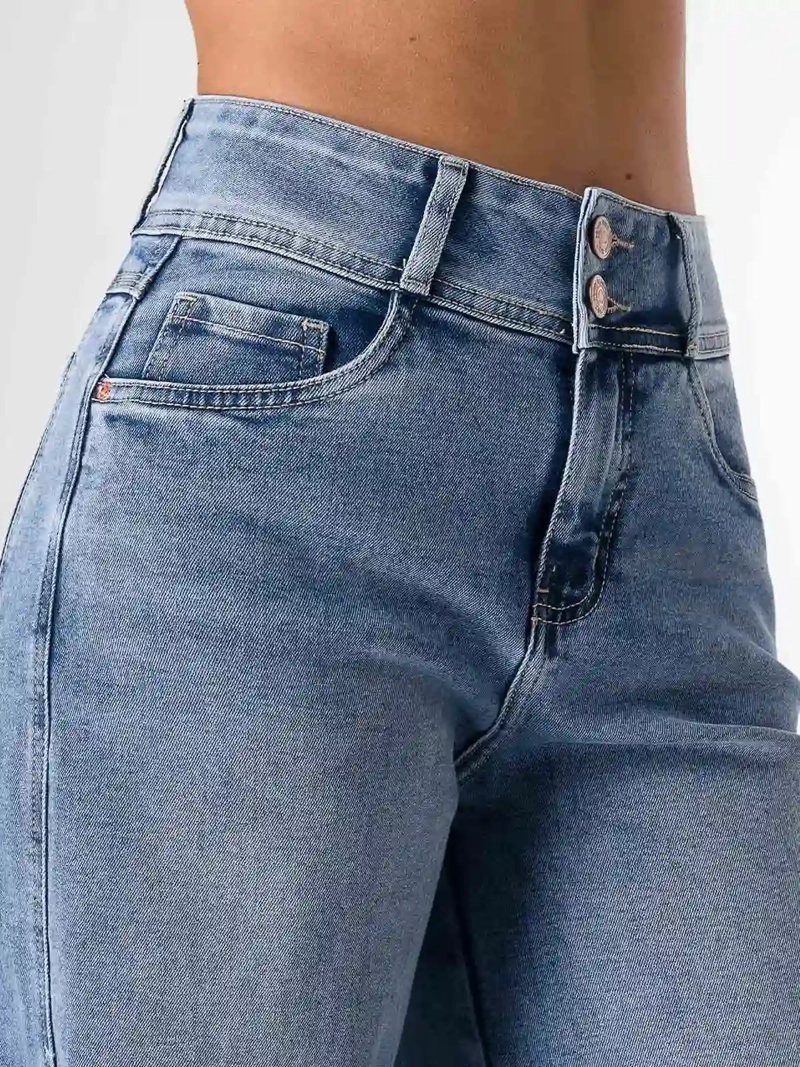 JEANS ALGODÓN WIDELEG MUJER SQUEEZE ASELMA - 4