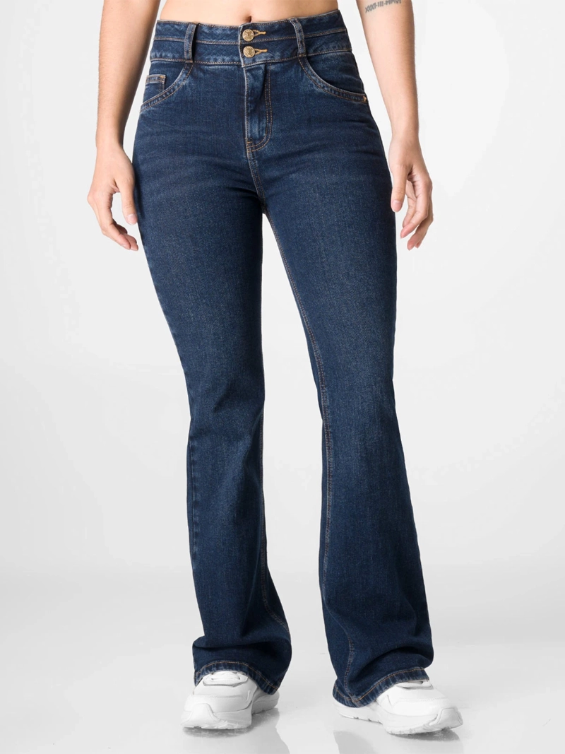 JEANS ALGODÓN FLARE MUJER SQUEEZE AMALEA - 2
