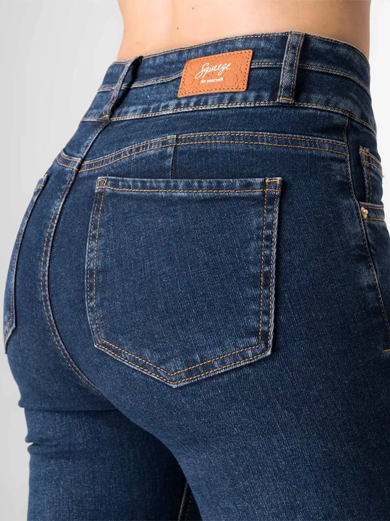 JEANS ALGODÓN FLARE MUJER SQUEEZE AMALEA - 5