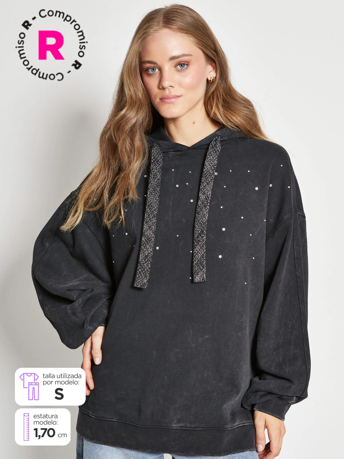 POLERA MANGA LARGA MUJER BARBADOS CAPUCHA - 1