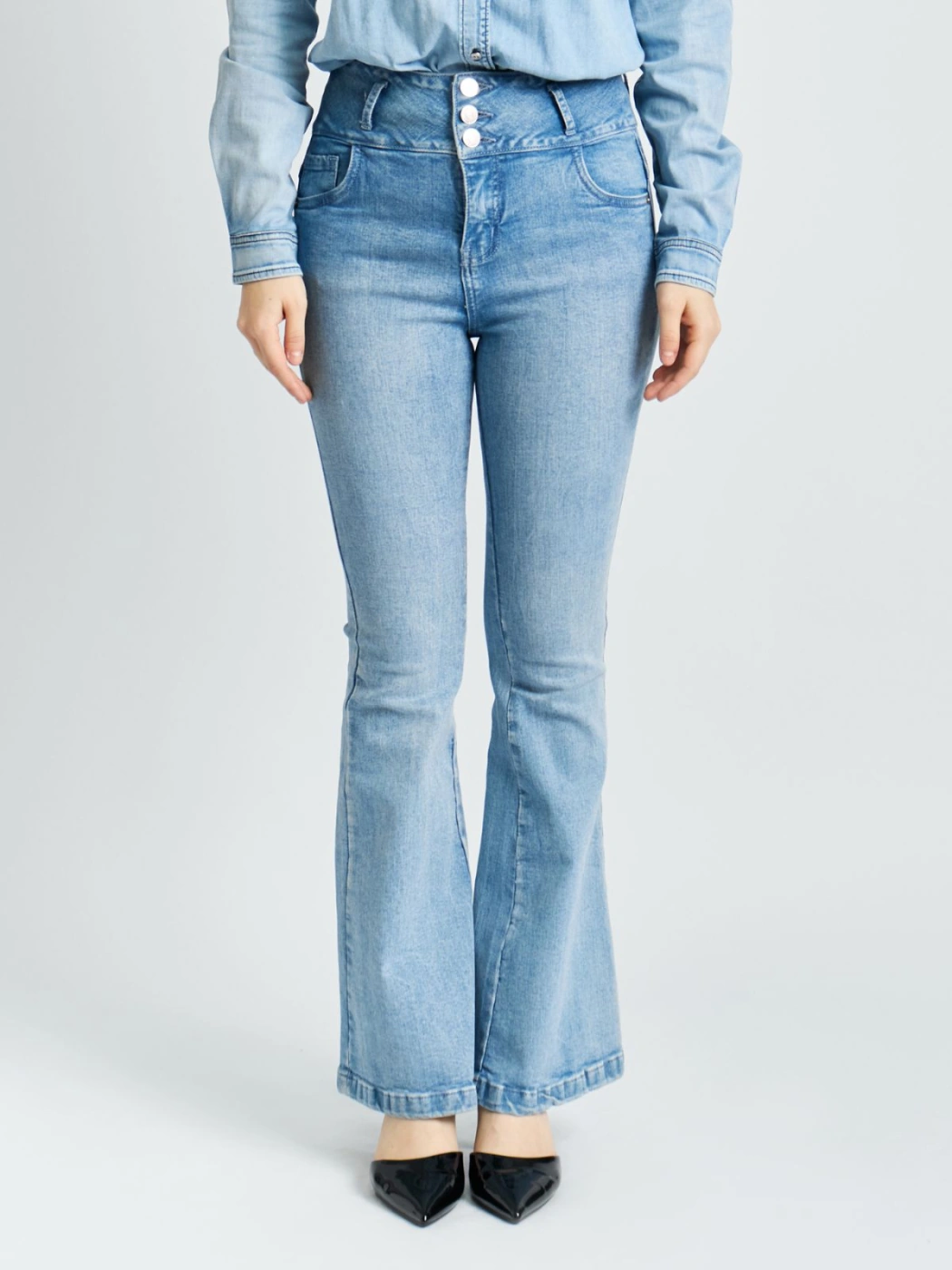 JEAN FLARE MUJER PARADA 111 AZUL BARDY - 1