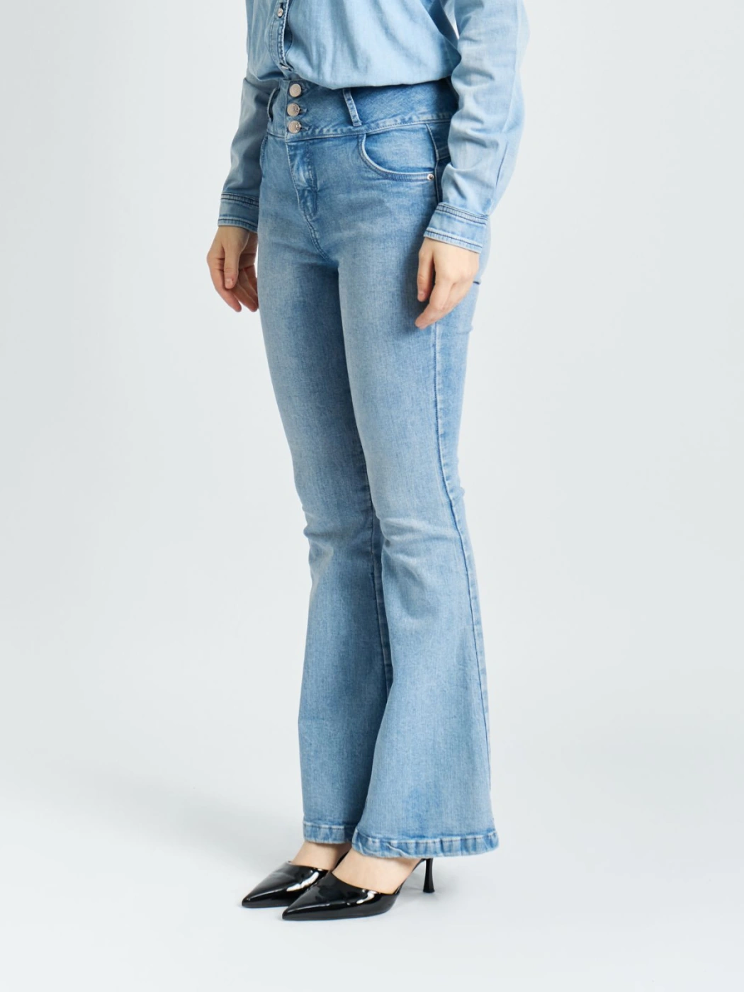 JEAN FLARE MUJER PARADA 111 AZUL BARDY - 2
