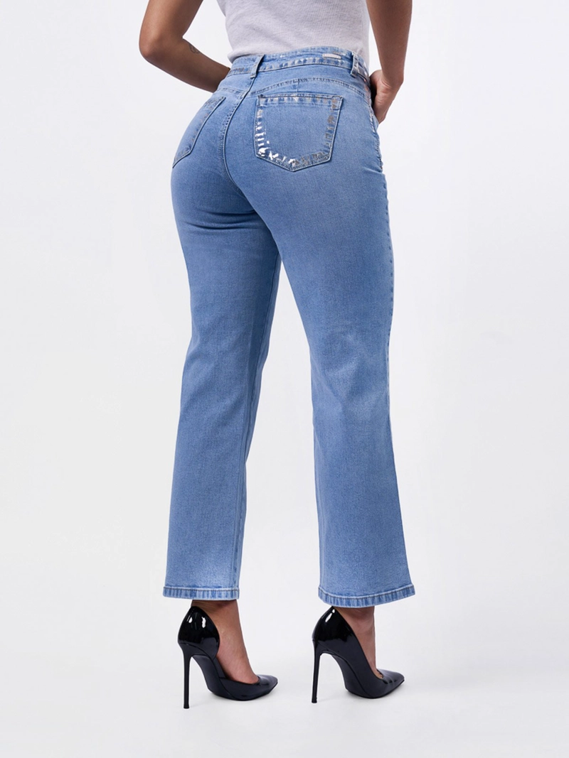 JEANS ALGODÓN RECTO MUJER MACHINE RITA - 3