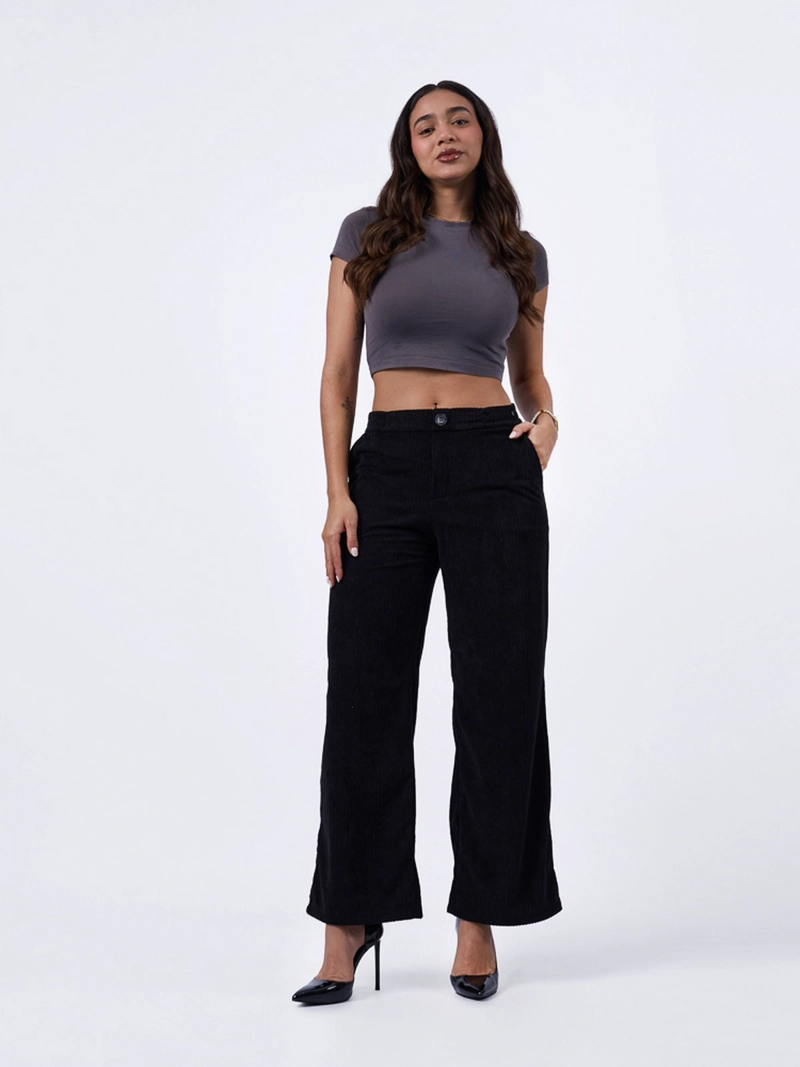 PANTALÓN ALGODÓN PALAZZO MUJER MACHINE PAULETTE - 1