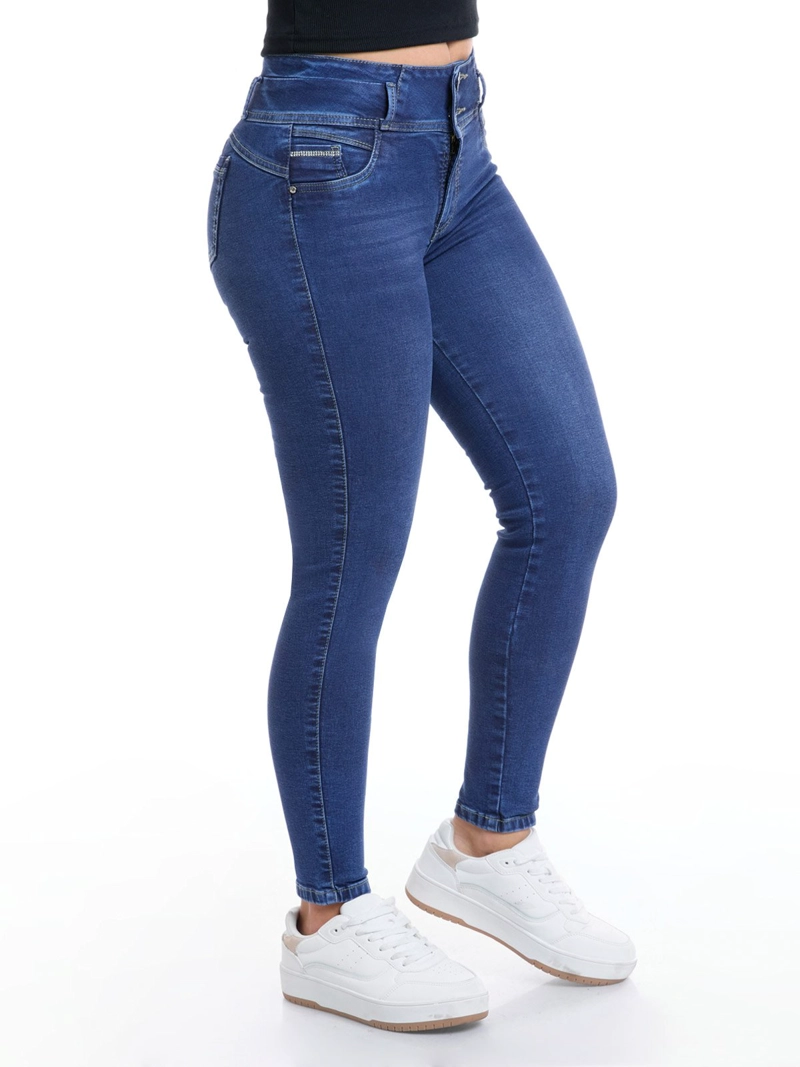 JEANS ALGODÓN SKINNY MUJER METAL JEANS GRETA - 3