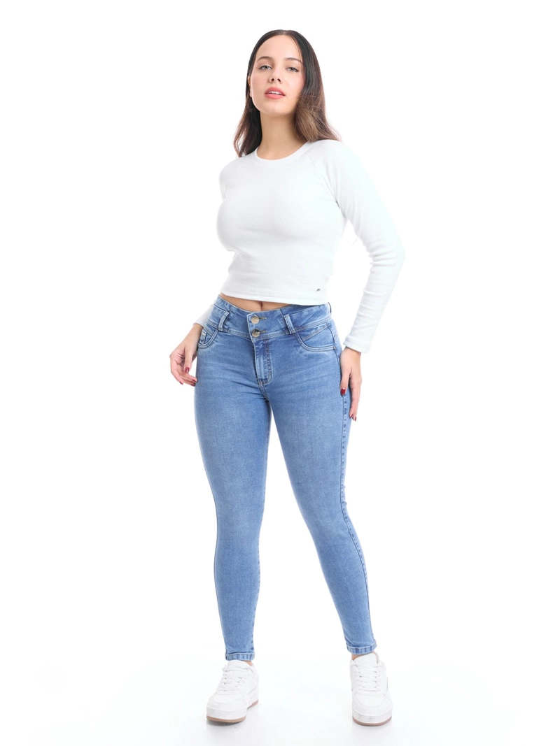JEANS ALGODÓN SKINNY MUJER METAL JEANS GRETA - 1