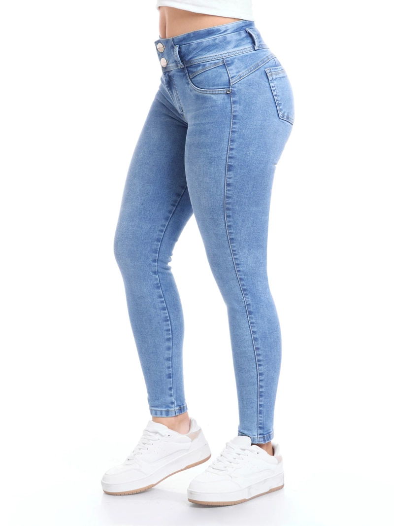 JEANS ALGODÓN SKINNY MUJER METAL JEANS GRETA - 4