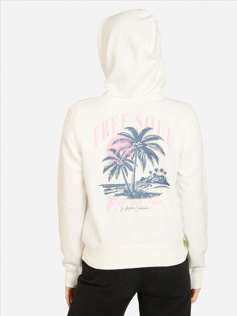 POLERA MANGA LARGA ALGODÓN MUJER MAUI AND SONS FULL ZIPPER - 3