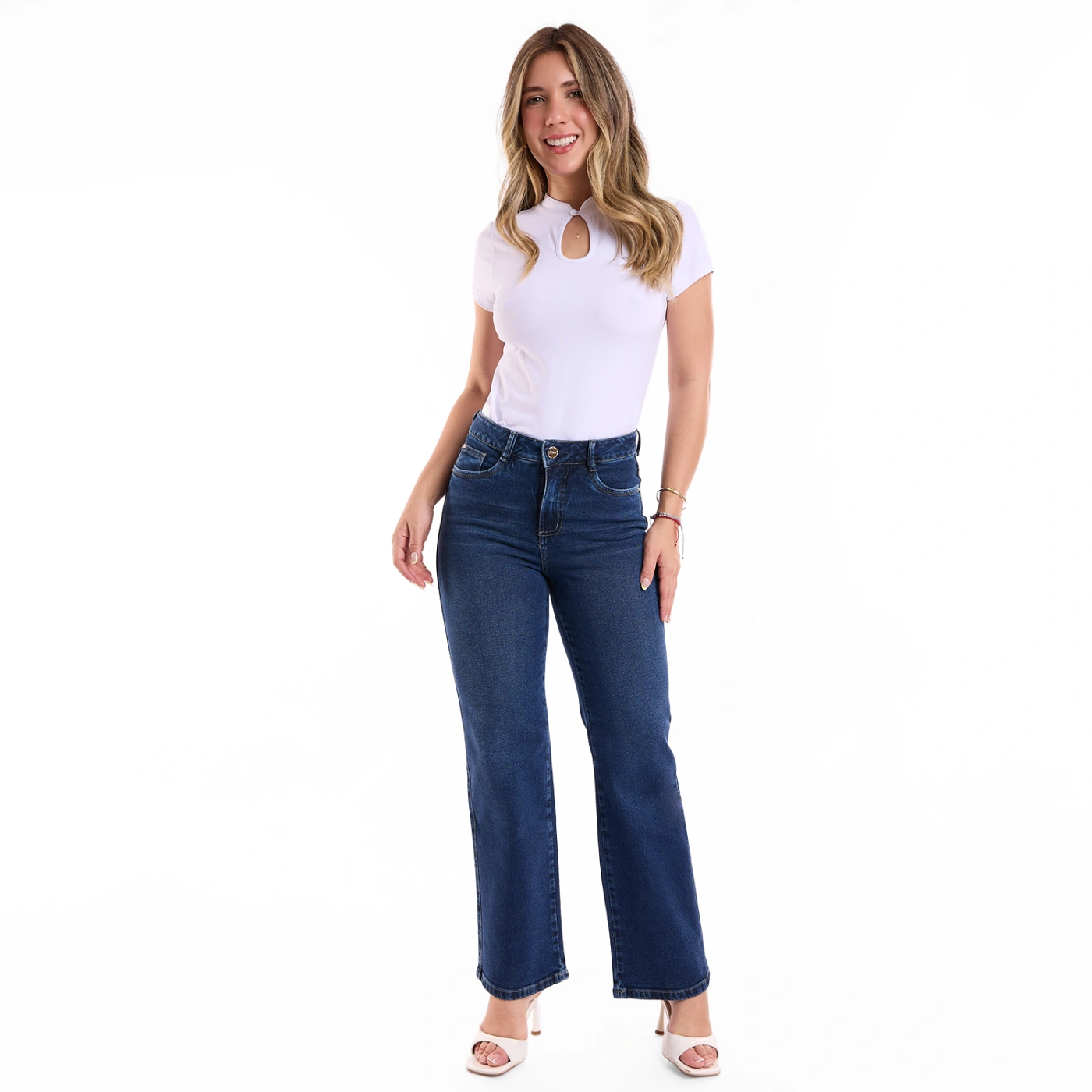 JEANS ALGODÓN STRAIGHT MUJER METAL JEANS NARDA NARDA II - 1