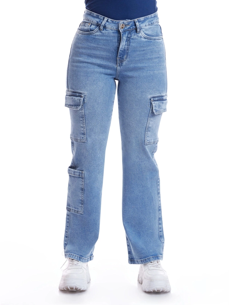 JEAN ALGODÓN CARGO MUJER METAL JEANS OLENKAII - 2