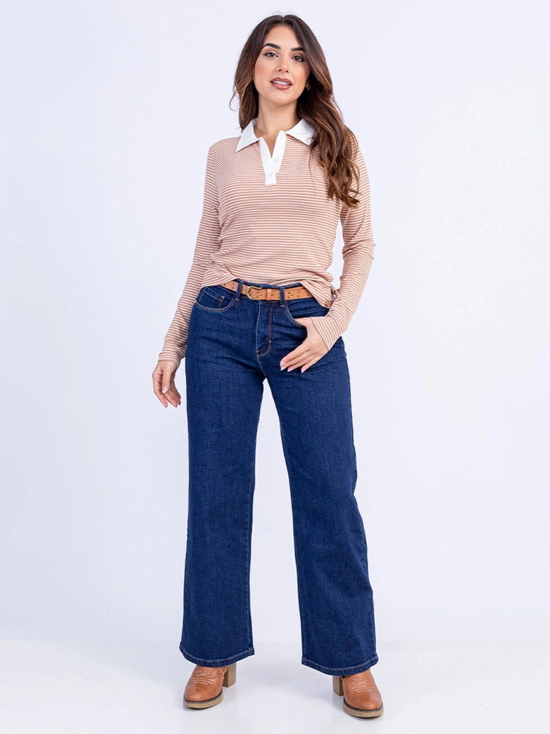 POLO ALGODÓN MUJER SODA BLUES FLORATY - 1